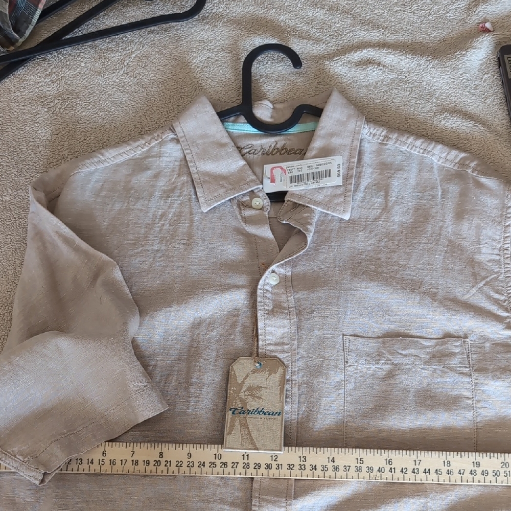 Caribbean Light Tan Casual Shirt